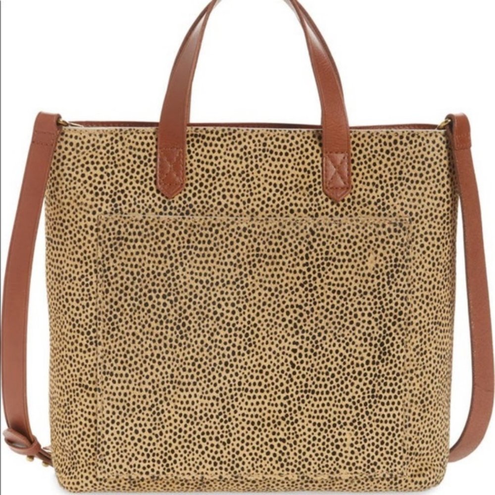 Madewell The Zip Top Small Spotted Calf Hair Transport Crossbody Bag  NWT copy - Picture 5 of 7